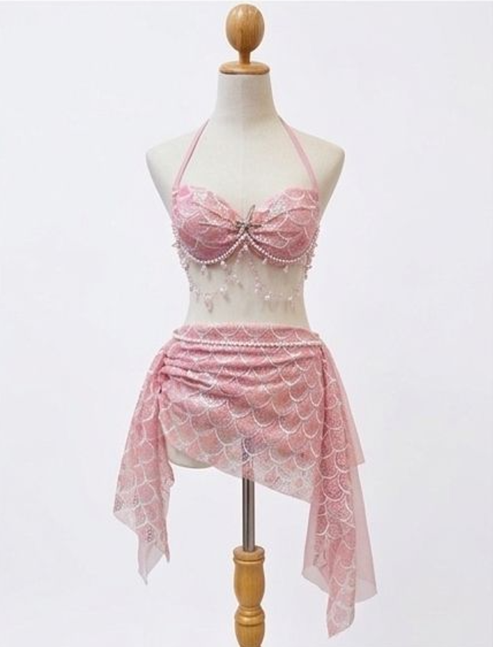Pink Mermaid Swimwear Set