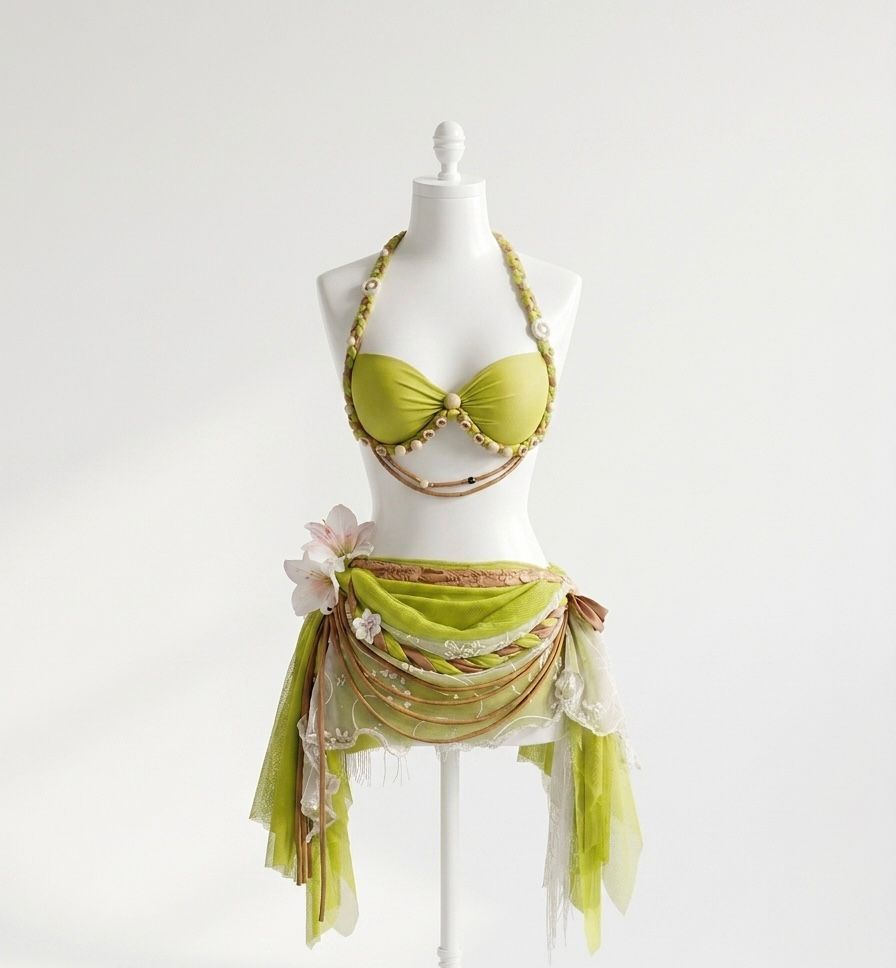 Emerald Wave Mermaid Swimwear Set